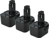 vhbw 3x Batterie Compatible Avec Dewalt Dw968k2, Dw971k-2, Dw968k-2, Dw972k, Dw972b, Dw972, Dw971k2, Dw970 Outil Électrique (3000 mAh, NiMH, 12 V)