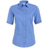 OLYMP Tendenz Regular Fit Dames Overhemd blauw, Effen