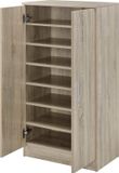 en.casa Schoenenkast Ster voor 14 paar schoenen 108x55x35 eiken