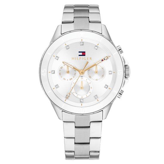 Tommy Hilfiger TH1782707 Mellie horloge dames zilverkleurig 40mm