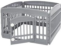 Iris Ohyama Park - Hondenren - 91.5x91.5x60cm - Opvouwbaar - Grijs