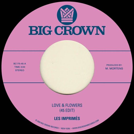 Les Imprimes - Love & Flowers - 7" Vinyl Single