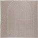 vidaXL Palmeras Beige 200 x 200 cm Polyester Vloerkleed