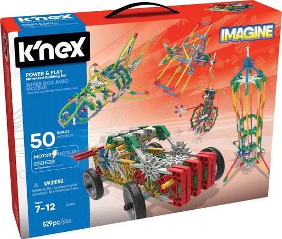 K'NEX Imagine Power & Play Motorized Building Set - 446 Onderdelen - Bouwplaats - STEM-speelgoed