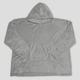 Soleil d'ocre Poncho voor volwassenen, 85 x 118 cm, calin grijs