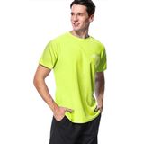 MeetHoo Rash Vest voor heren, Rash Guard UV T-shirt UPF 50+ Top Zonbescherming T-shirt met korte mouwen voor surfen, hardlopen, zwemmen