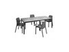 Icecat Table et chaises en plastique noir