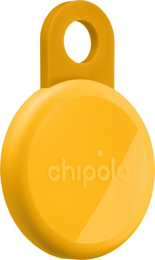 Chipolo LOOP – Bluetooth Tracker & KeyFinder – Oplaadbaar & Waterdicht - Compatibel met Apple Find My & Google Find Hub – 125 dB – Honey - 1 Pack