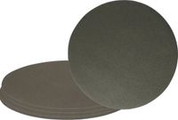 Wicotex Placemats Uni - 8x - donker grijs - rond 38 cm