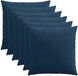 vidaXL Kussensloop 6 stuks ALMELO Marineblauw 55 x 55 cm corduroy