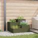 Maison Exclusive - Pot de fleurs d'extérieur vert olive 80 x 80 x 60 cm en acier