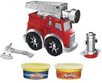 Play-Doh Wheels-brandweerwagenspeelset met 2 potjes niet-giftige boetseerklei voor kinderen vanaf 3 jaar
