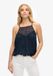 Superdry Cami top de plage en dentelle Femme Eclipse Navy