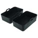 vhbw Set van 2 manden compatibel met Ninja AirFryer AF500EU luchtfriteuse, 20 x 13 x 7 cm, silicone, sans BPA, lavable au lave-vaisselle