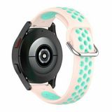 By Qubix - Siliconen sportbandje met gesp voor Garmin Venu 4 (45mm) - Roze + turquoise