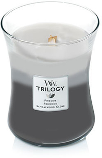 Woodwick 92911 - Kaars - Wit, Grijs