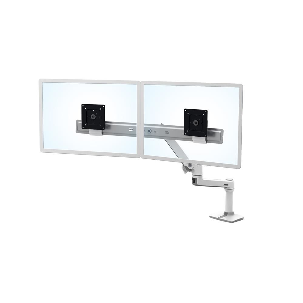 Ergotron LX Series Desk Dual Arm - White - 25"