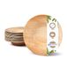 GREENBOX Palmware Set van 25 hoogwaardige wegwerpborden, rond, 23 cm, palmblad, pastaborden, slakom, composteerbaar en biologisch afbreekbaar wegwerpservies