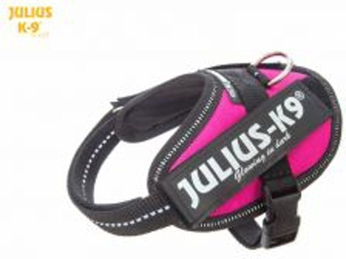 JULIUS K9 IDC Powertuig/Harnas - Baby 2/33-45cm - XXS - Donkerroze