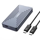 Inateck 40 Gbps M.2 NVMe SSD-behuizing, aluminium harde schijfbehuizing, USB4.0/Thunderbolt 4, installatie zonder gereedschap, ondersteunt 2230/2242/2260/2280 SSD's, M-Key, FE2028