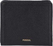 FOSSIL Leren Portemonnee Logan RFID Small Bifold Black Zwart