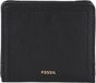 FOSSIL Leren Portemonnee Logan RFID Small Bifold Black Zwart