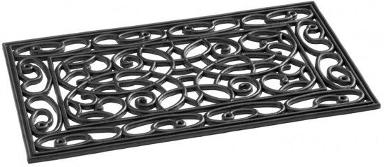 MD-Entree Country Deurmat Rechthoek 45x75 cm - Zwart