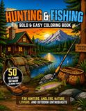 Hunting & Fishing Coloring Book for Adults