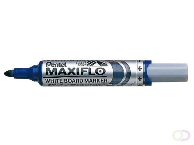 Pentel Viltstift MWL5M Maxiflo whiteboard blauw 3mm