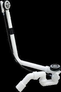 Viega Multiplex badafvoer en overloopcombinatie met waste inbouwdeel verlengd - chroom