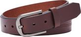 FOSSIL Leren Riem Samson Belt W110 Brown Donkerbruin