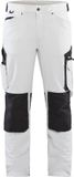 Blåkläder Schildersbroek met 4-weg stretch 1089-1645 - Wit/Donkergrijs - C54