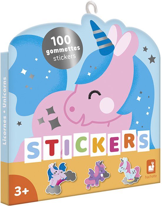 Janod Stickerboek Unicorn - 100 stickers