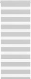 vidaXL Zebra rolgordijn 65x100 cm lichtgrijs