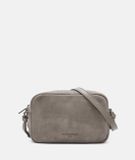 Liebeskind Berlin Crossbody Tas van Leer in Steengrijs