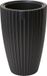 Form Plastic Plantenpot/bloempot Mika - kunststof - zwart - D30 x H48 cm - met binnenpot - rond