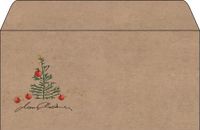 Sigel DU255 Kerst Enveloppen "Kerst Met Appels", Gummed, Dl, 50 Pcs.