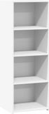 vidaXL Hoge kast, wit, 45x41x124 cm, bewerkt hout