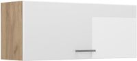 Vicco Hangkast R-Line, Wit Hoogglans/Goudkleurig Eiken, 100 cm