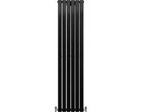 MonsterShop Monster Group BV Design radiator - mat zwart - 1800x420 mm - bsp 1.27 cm in- en uitlaat