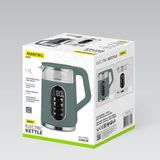 Maestro Waterkoker MR-023-WHITE - 1,7 liter, glas, wit, met temperatuurinstelling