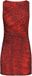 Faina Leo E-Commerce Ltd. faina Dress red black Gebloemd Mouwloos Kort Polyester Elastaan Mesh Jurk Vrouwen XL