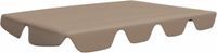 vidaXL - Vervangingsluifel - voor - schommelbank - 188/168x145/110 - cm - taupe