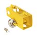 Mottez MOTTEZ LBXA069F Kopslot voor trekhaak, A069F, diefstalbeveiliging voor aanhanger, geel, 20 cm