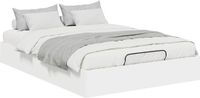vidaXL Ottoman Bedframe Wit 140 x 190 cm Hout