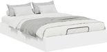 vidaXL Ottoman Bedframe Wit 140 x 190 cm Hout