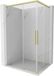 Mexen Rox Duo douchecabine 110 x 75 cm, transparent, brossé or