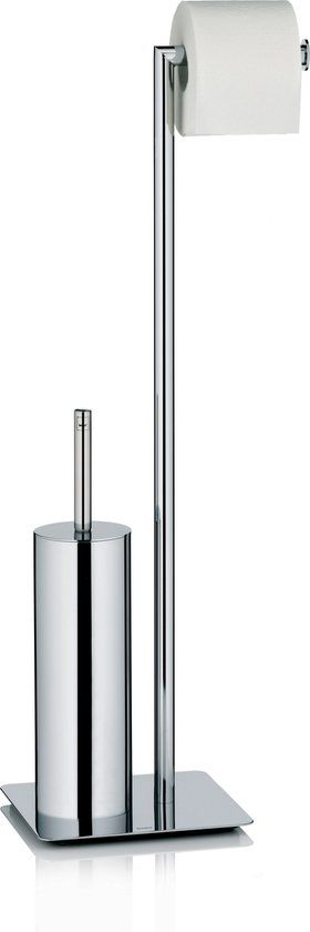 Kela Style Toiletrol en WC-borstel Houder - Zilver - Metaal - Modern