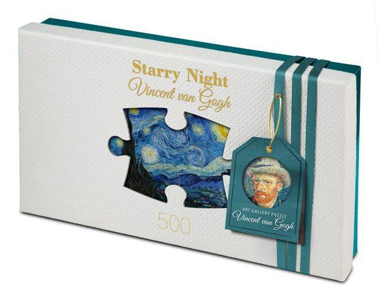 Tucker's Fun Factory Art Gallery - Starry Night - Vincent van Gogh (500) - 500 Piece Puzzle - Unisex