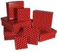 MIK Funshopping Geschenkdoos set Red Dots - 8 doosjes